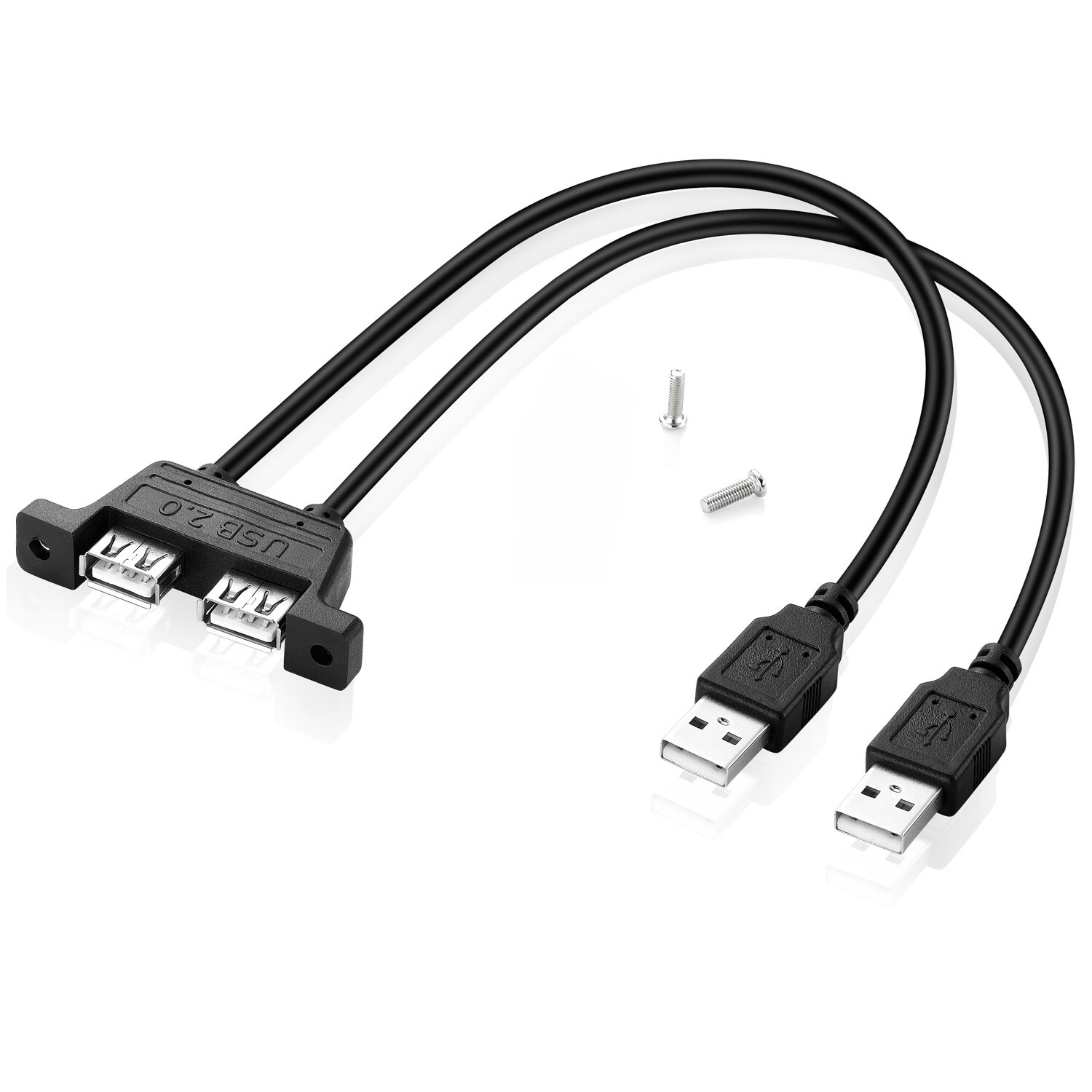 Bochara Dual USB 2 0 Male To Dual USB 2 0 Female U Grandado