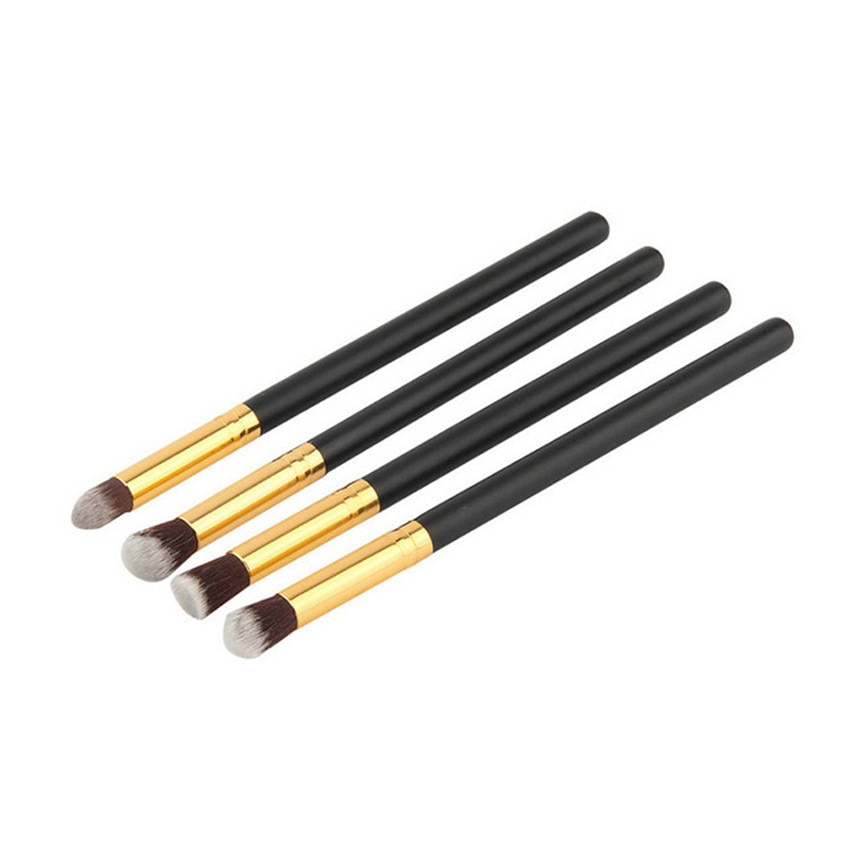 SAIANTTH 4 Pcs Ogen Penselen Set Make Black Gold L Grandado