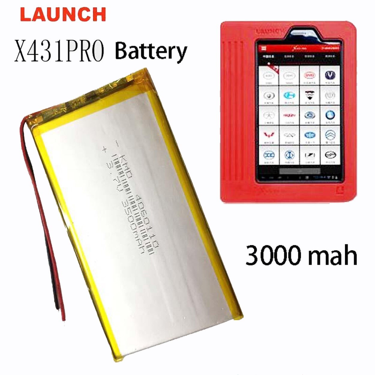 V Mah Rechargeable Li Polymer Li Ion Battery For Inch Launch