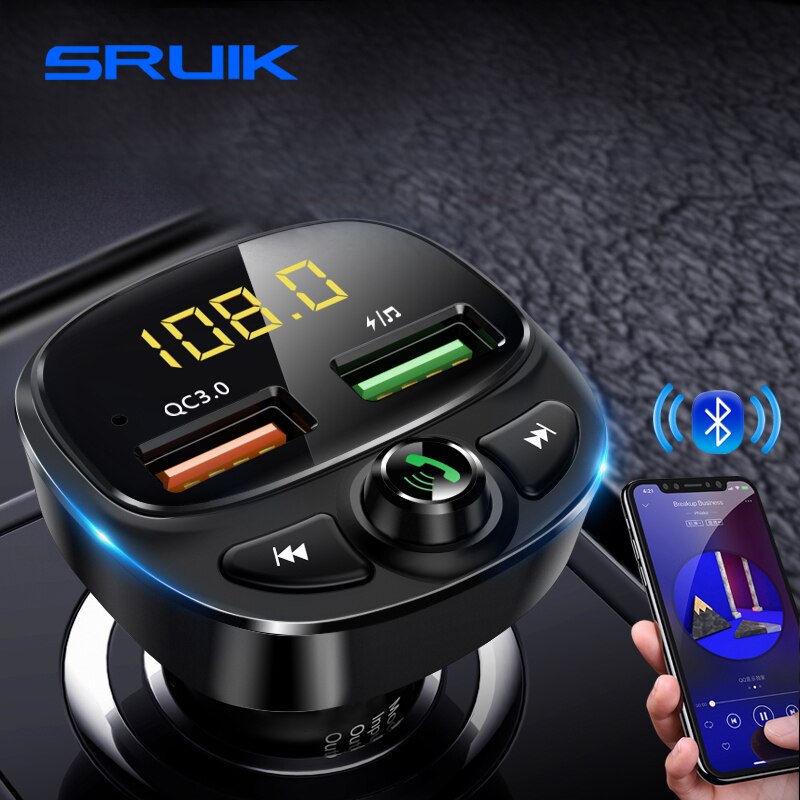 Sruik Fm Zender Bluetooth Auto Quick Charge Fm Grandado