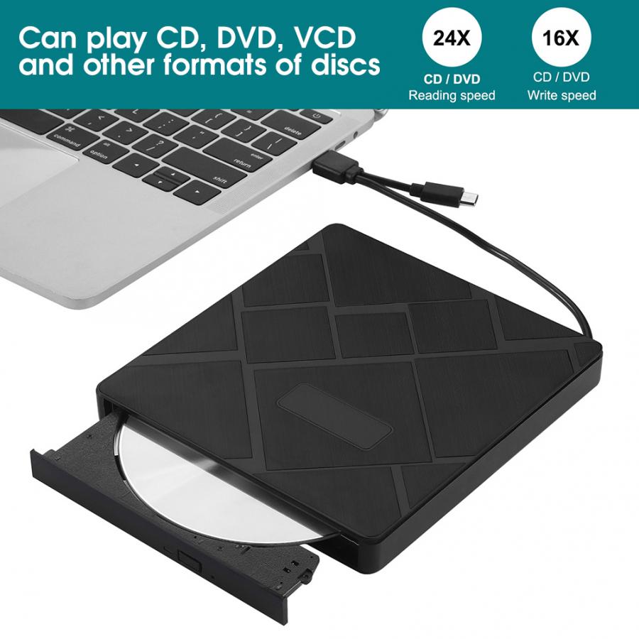 Unidad Ptica Para Grabar Dvd M Vil Externa Usb Tipo C