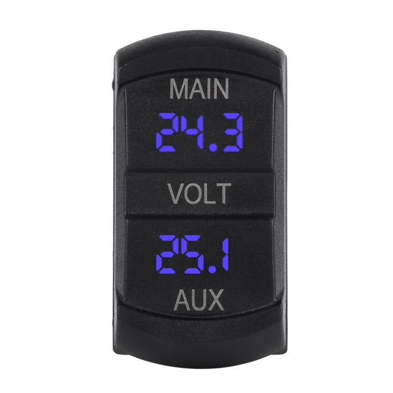 Auto Digitale Dual Voltmeter Dc V V Blauwe L Grandado