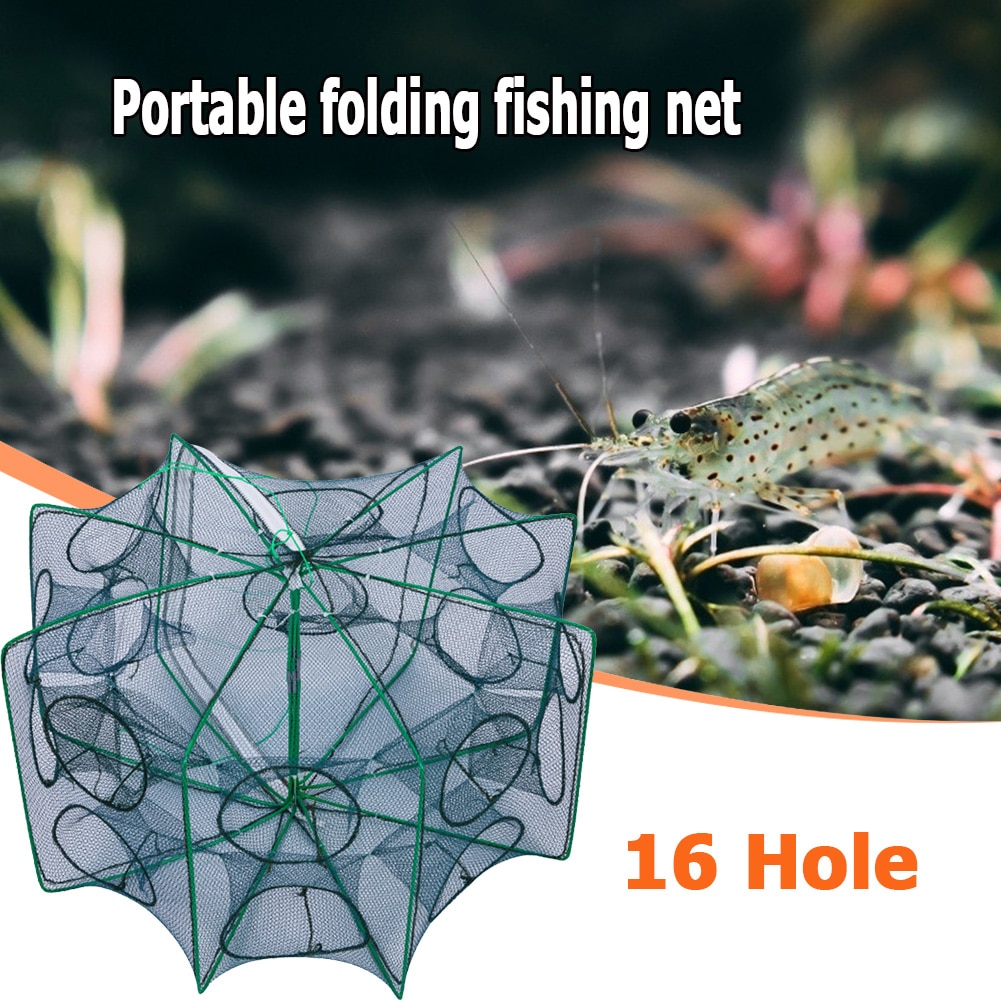 6 8 Sides 6 16 Holes Automatic Fishing Net Shrimp Grandado