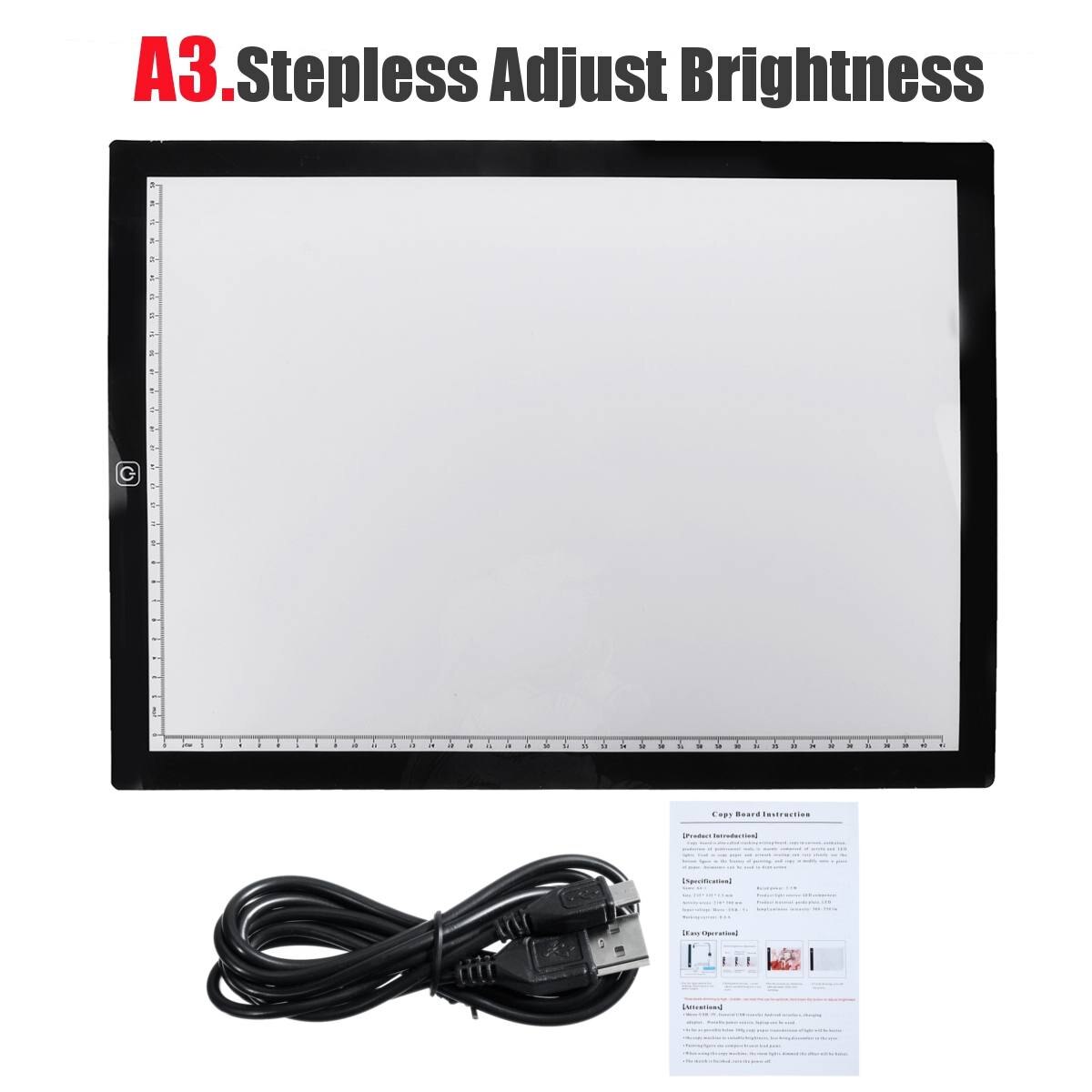 A A A Usb Powered Ultra Thin Led Drawing Board Pad Animation