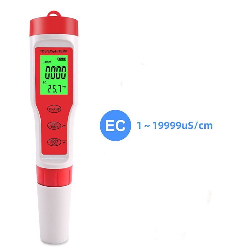 In Tds Eg Temp Ph Tester Geleidbaarheid Water Grandado