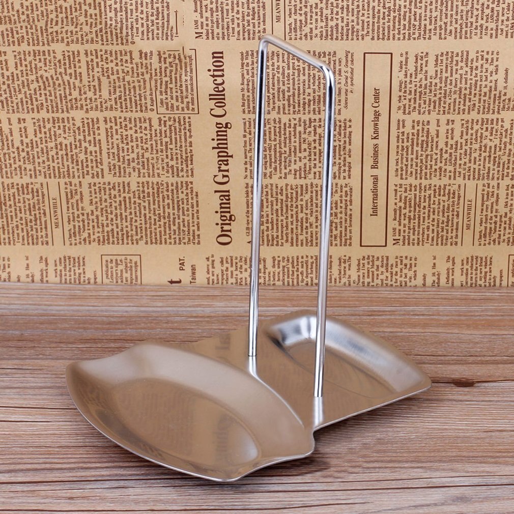 Stainless Steel Pan Pot Cover Lid Rack Stand Spoon Grandado