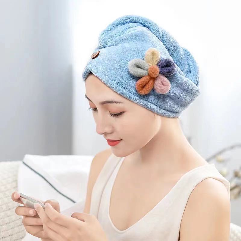 Gorro de pelo seco para mujer con absorción de ag Grandado