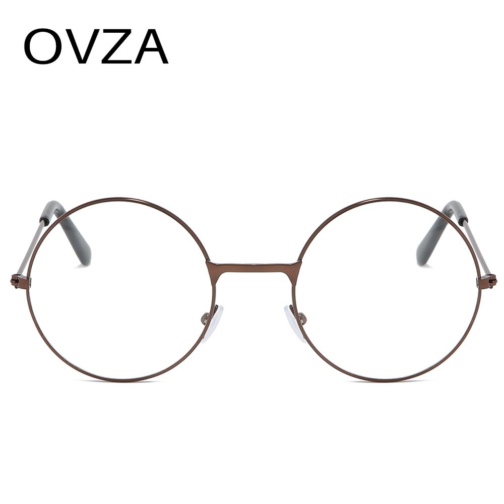 Ovza Ronde Bril Frame Vrouwen Metalen Bril Frame M Grandado