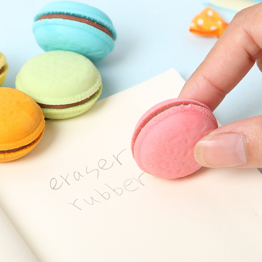 Stks Partij Chic Kawaii Macaron Rubber Potlood G Grandado