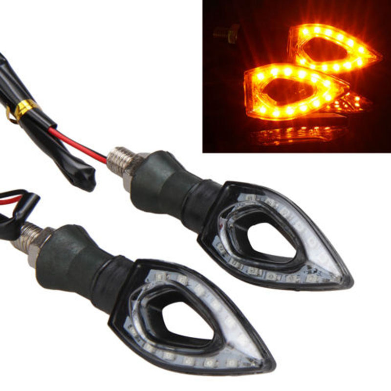 2 Stuks 12V Motorfiets Led Richtingaanwijzer Led K Grandado