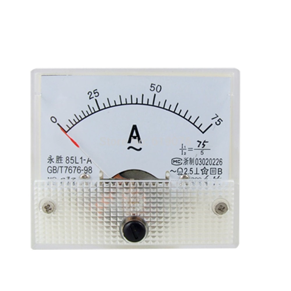 L Ac A Rectangle Analog Panel Ammeter Gauge Grandado