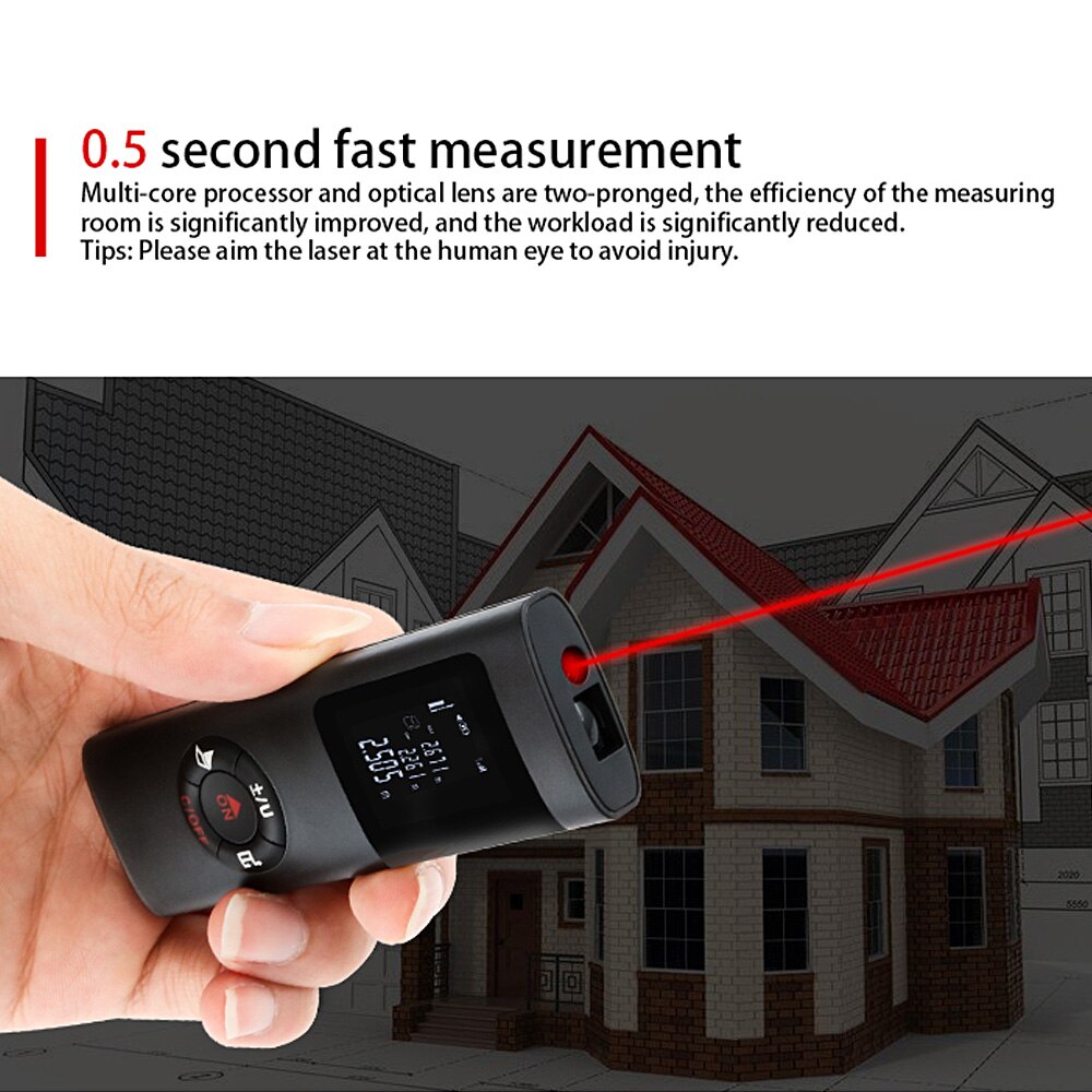 40M Smart Handheld Rangefinder Digital Mini Distan Grandado