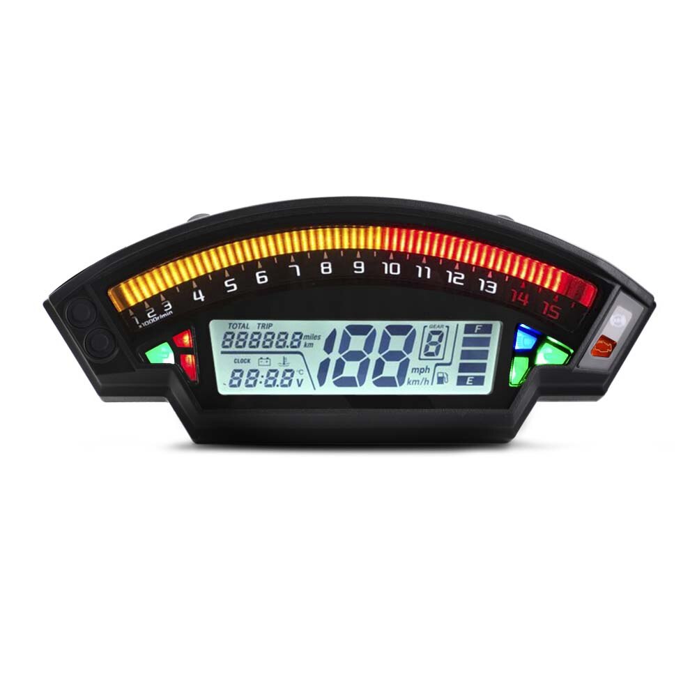 Lcd Digitale Snelheidsmeter 14000Rpm 6 Gear 199 Km Grandado