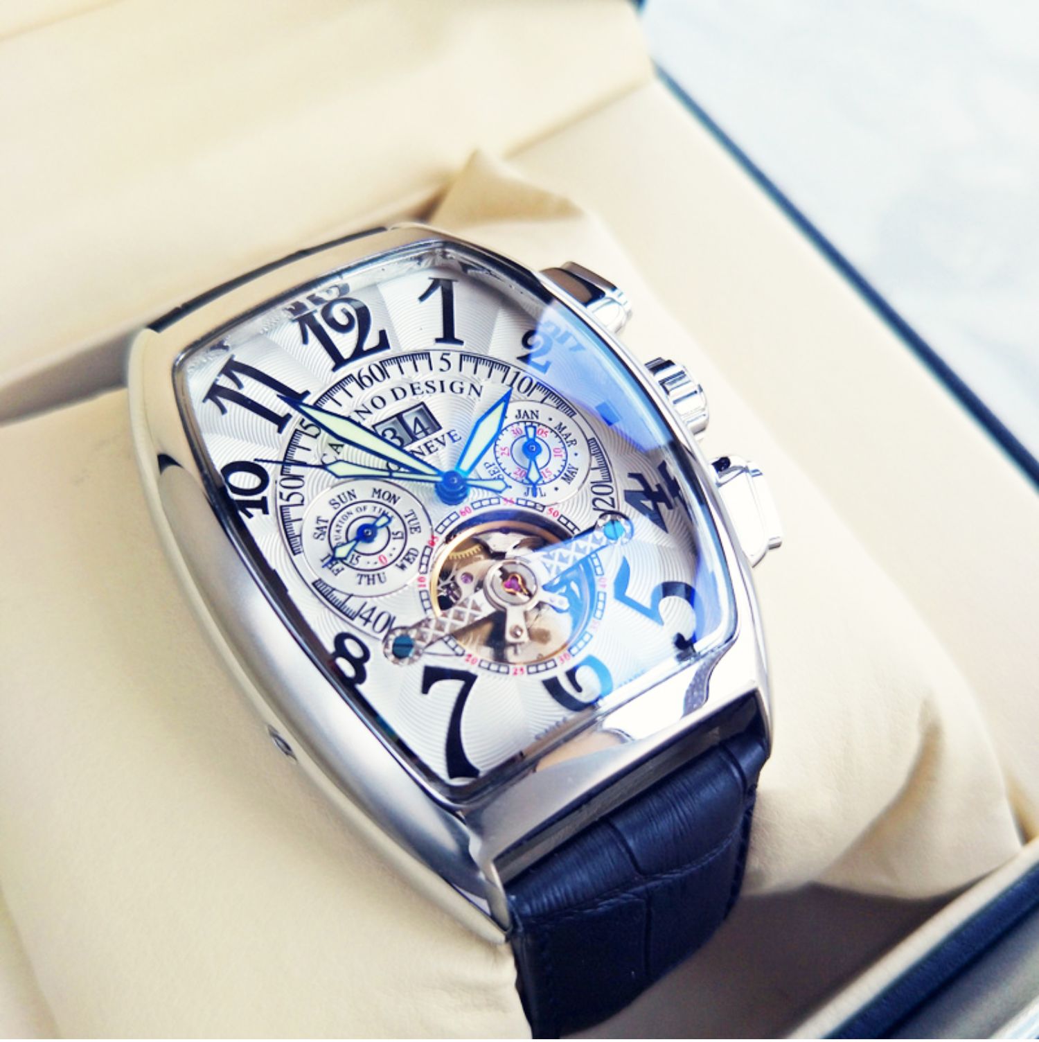 Reloj De Pulsera Para Hombre De Lujo Tourbillon Grandado