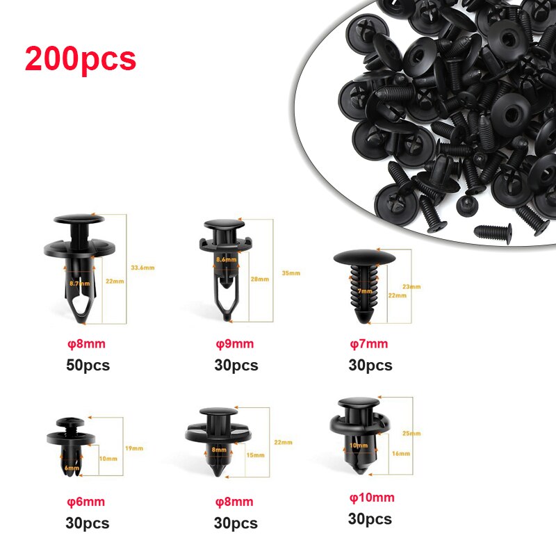 Pcs Auto Fastener Clip Gemengde Auto Body Push Grandado