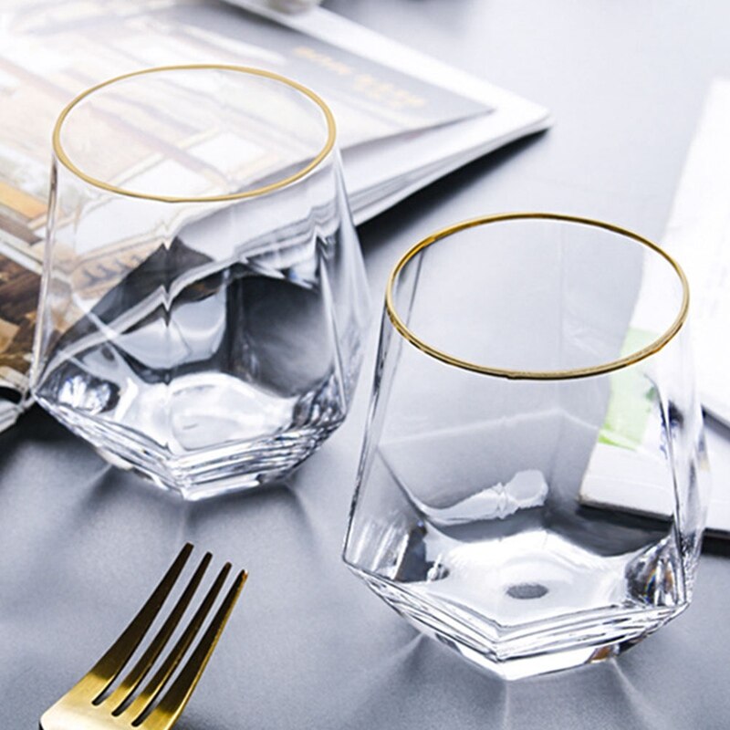 Geometrie Whiskey Glas Becher Diamant Kristall Gla Grandado