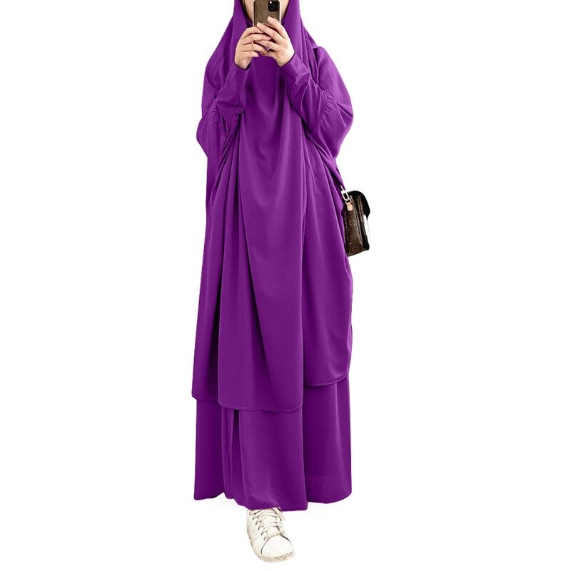 Eid Hooded Moslim Vrouwen Hijab Jurk Gebed Kleding Grandado