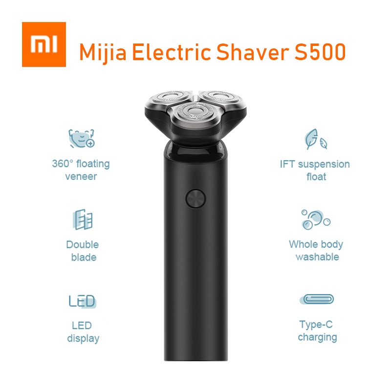 Original Xiaomi Mijia Electric Shaver Flex Razor Head 3 Dry Wet Shaving