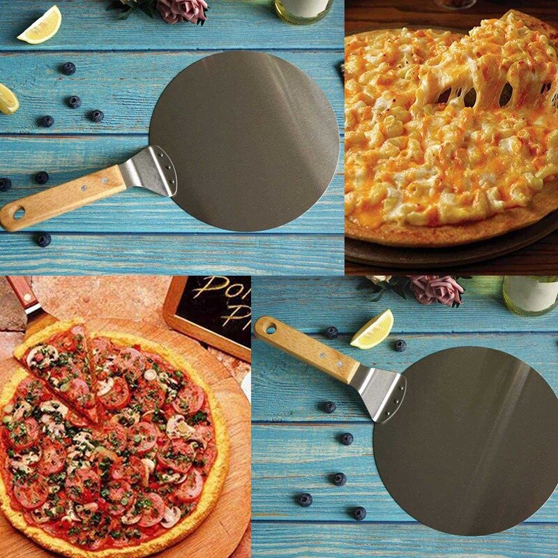 12 Inch Pizza Peel Stainless Steel Pizza Cutter Sh Grandado