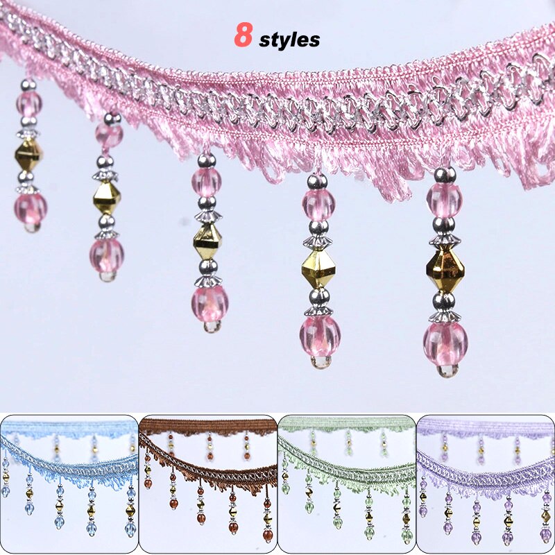 M Europese Crystal Hanger Kralen Trim Tassel Fri Grandado