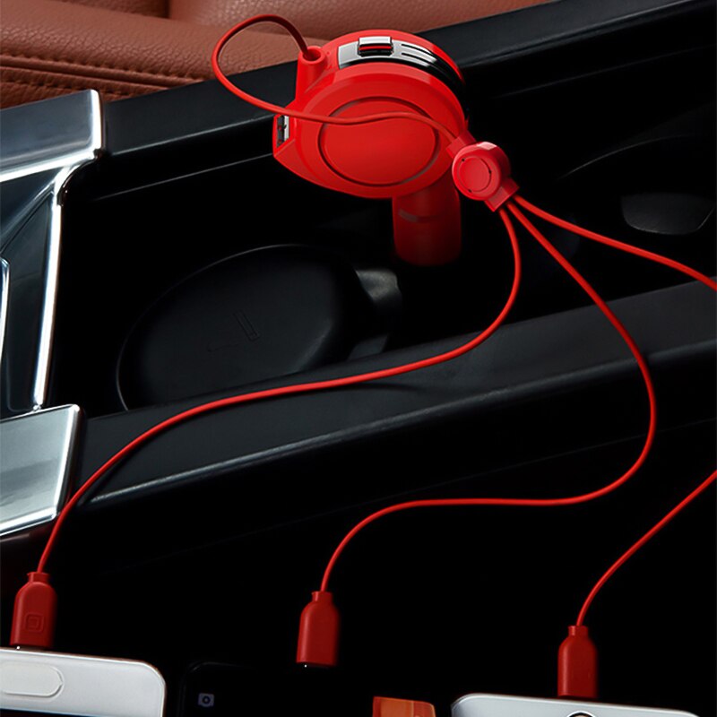 Stretchable Car Charger Usb Aansteker Type C Snell Grandado