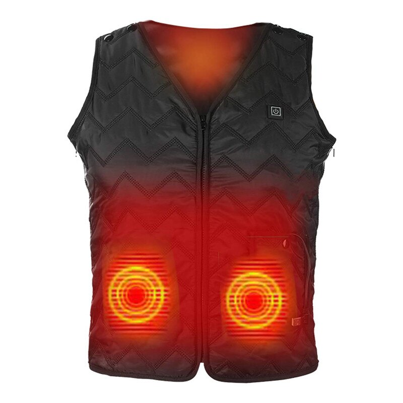 Electric Heated Vest Men Women Washable Heating Wa Grandado