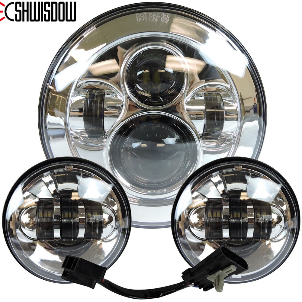 Inch Led Koplamp Wit Drl Inch Halo Mistlamp Grandado