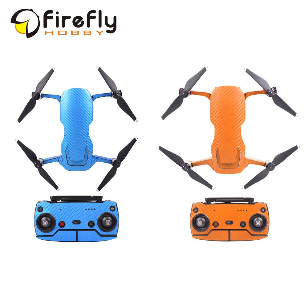 Sunnylife Waterproof Pvc Carbon Grain Stickers Drone Body Battery