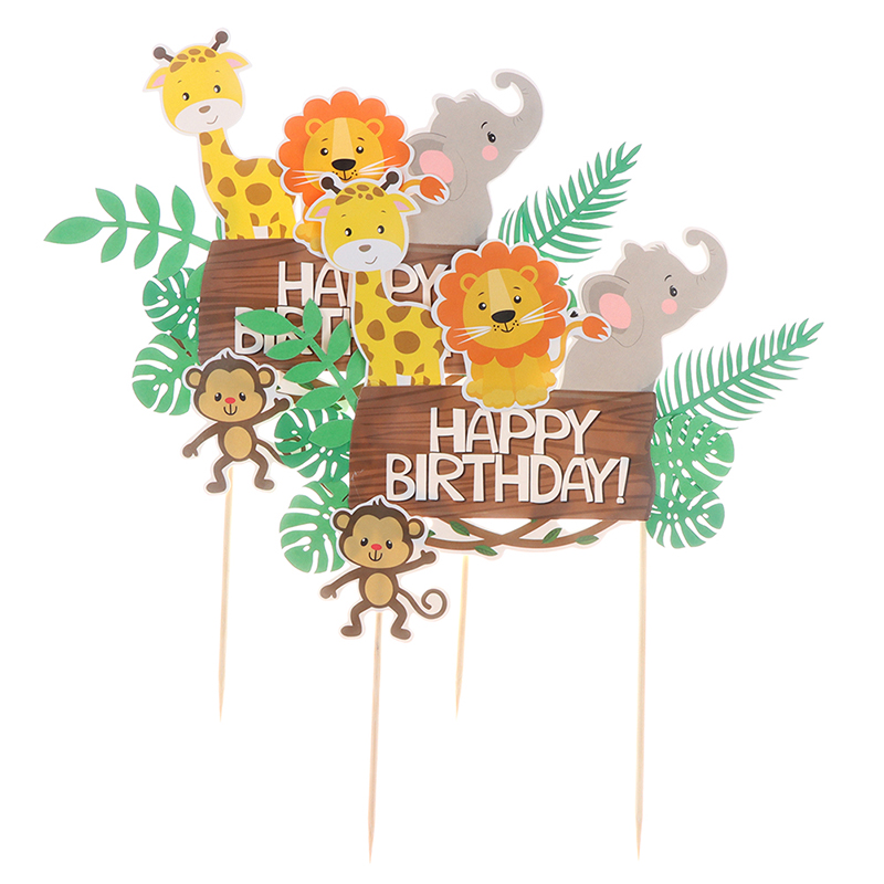 Woodland Amimals Gelukkige Verjaardag Cake Toppers Grandado