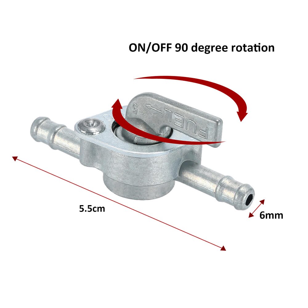 6mm Inline Fuel Tank Tap Filter Petcock Switch For Grandado