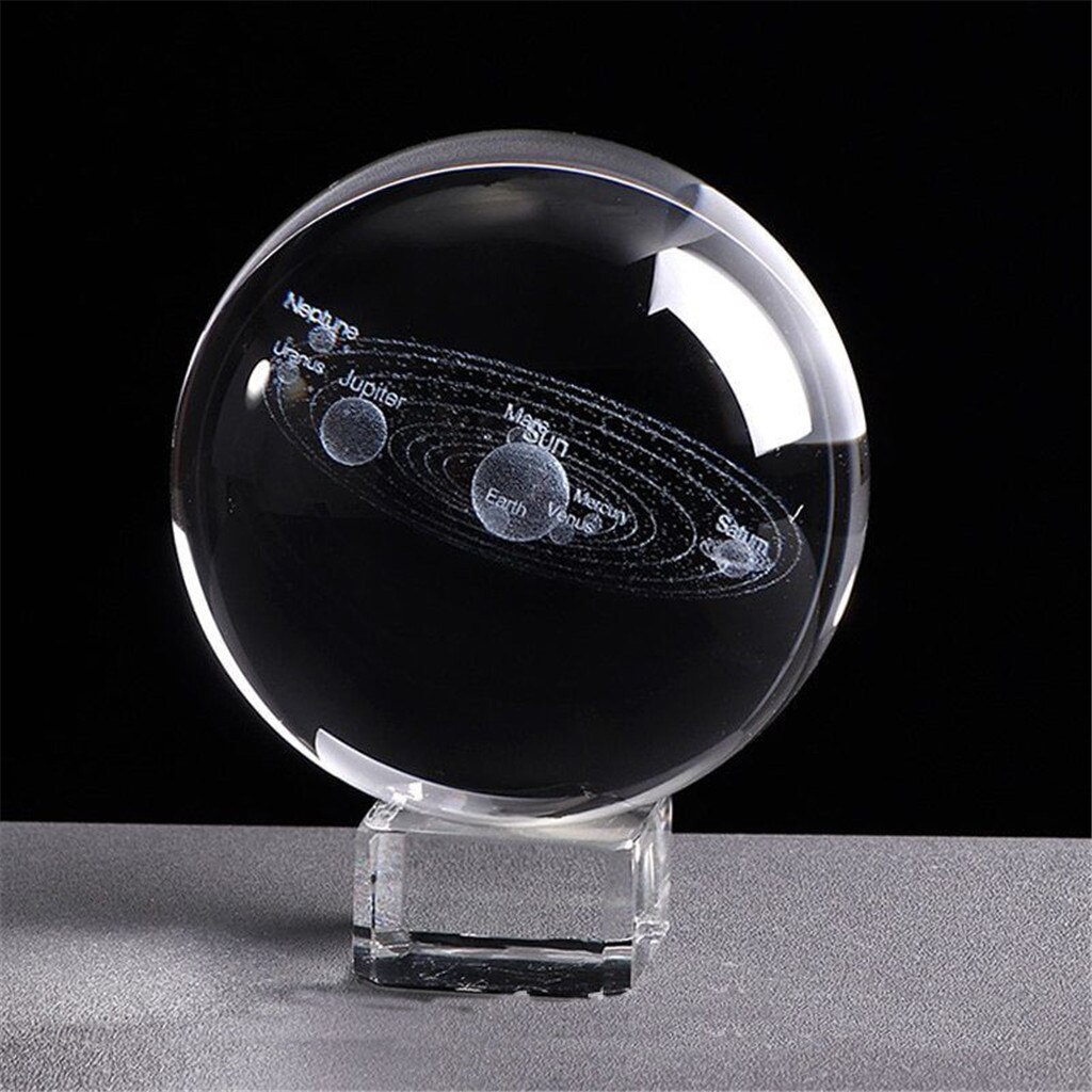 Stijlvolle Clear Crystal Ball 3D Zonnestelsel Crys Grandado