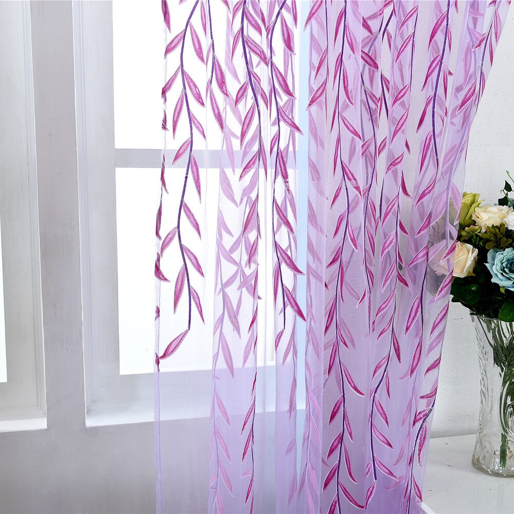 Wilg Voile Tule Kamer Gordijn Sheer Voile Panel Go Grandado