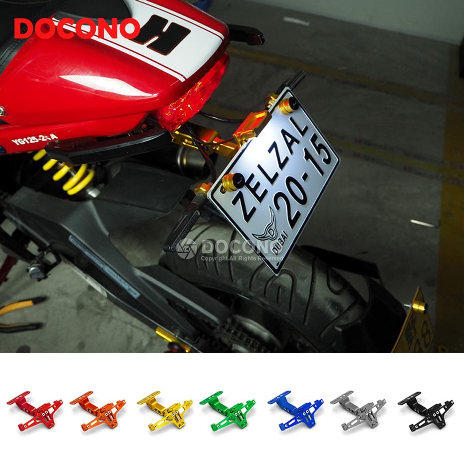 Soporte de placa de matrícula para motocicleta soporte CNC para SUZUKI