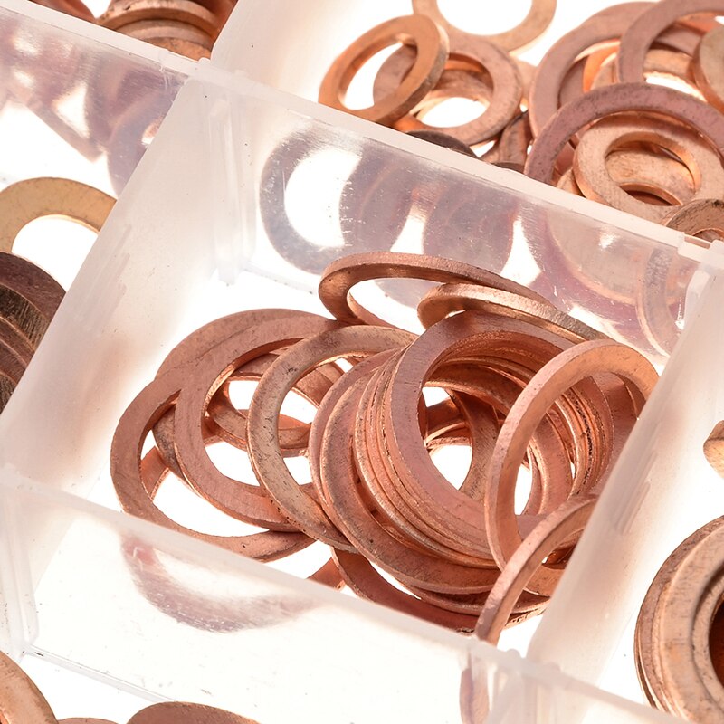 Sizes Solid Copper Crush Washers Assorted Seal Grandado