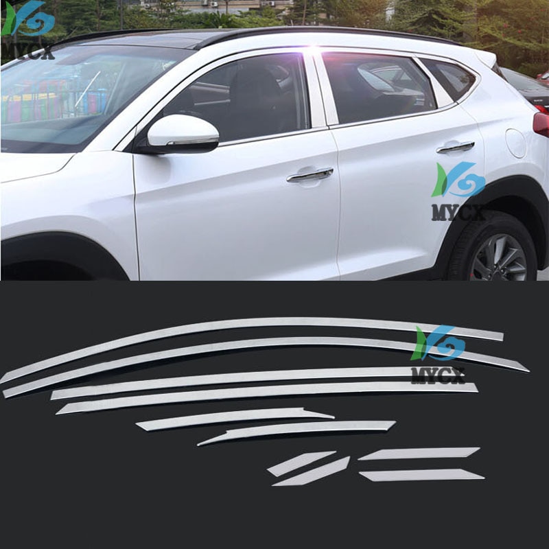 FIT FOR HYUNDAI TUCSON UPPER WINDOW SILL CHROME TR Grandado