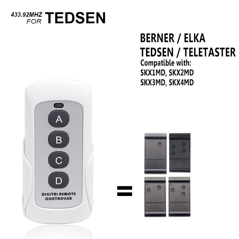 Tedsen Skx Md Skx Md Mhz Remote Control Clone T Grandado