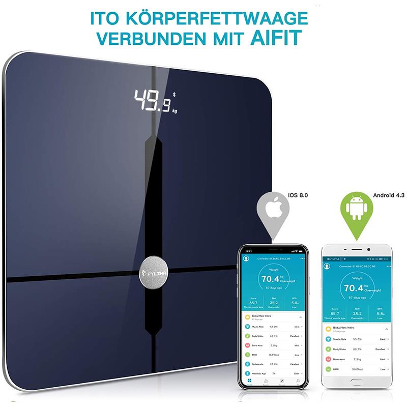 Bluetooth Lichaamsvet Weegschalen Smart Digitale P Grandado