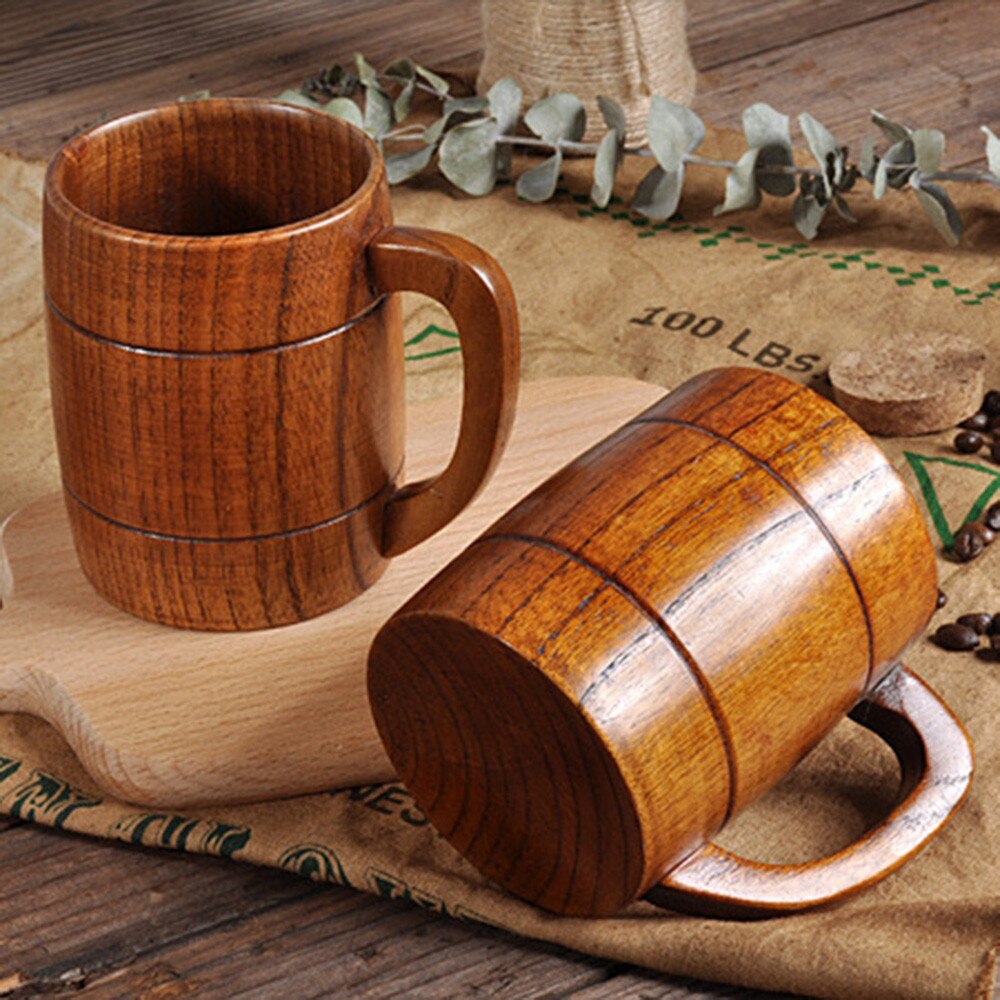 Jujube Wood Cup Primitive Handmade Natural Spruce Grandado