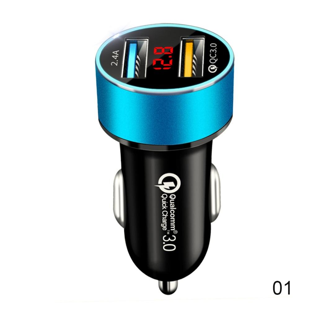 Poorten Mini Autolader Dual Usb Quick Charger Ad Grandado