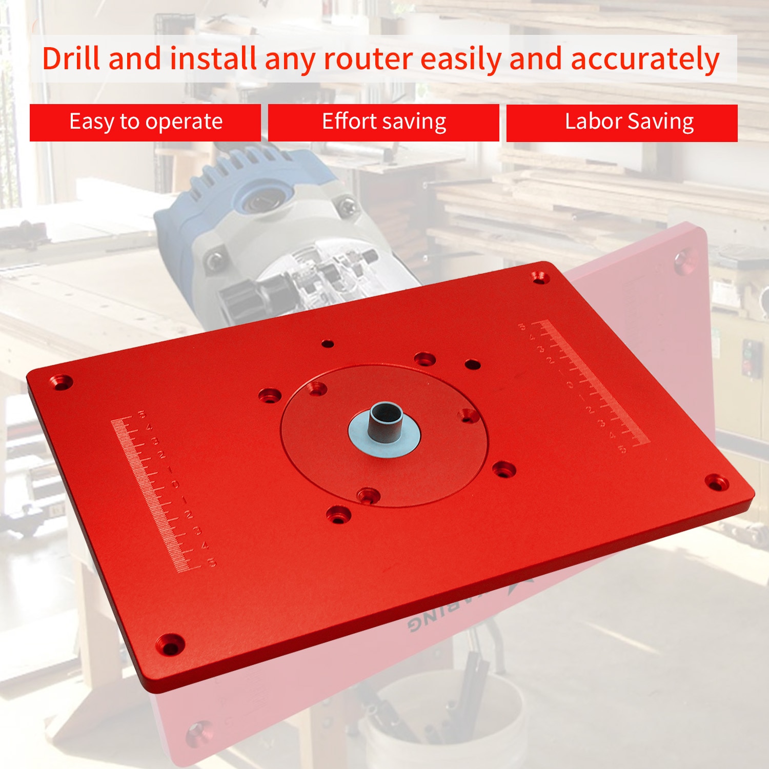 Universele Router Tafel Zag Insert Bodemplaat Kit Grandado