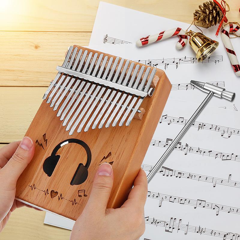 17 Key Kalimba Draagbare Duim Vinger Piano Mahonie Grandado