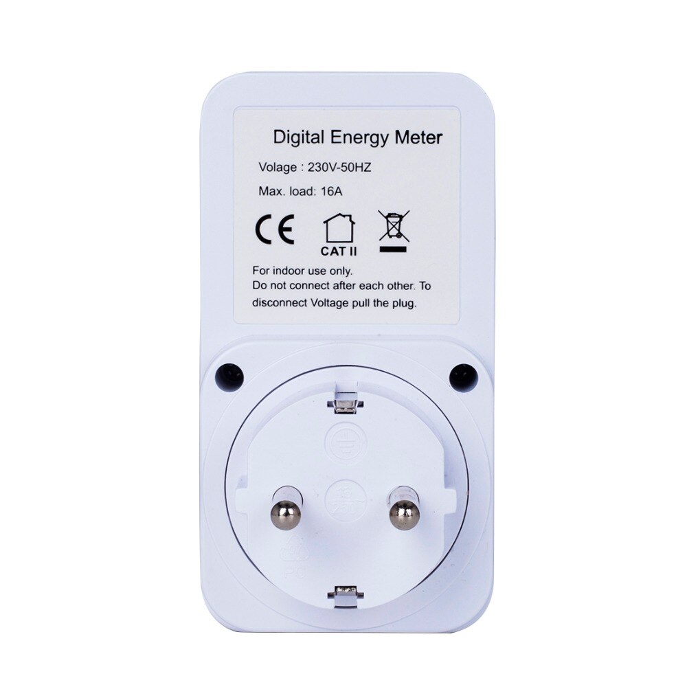 EU Plug LCD Energy Power Meter Plug In Digitale Wa Grandado