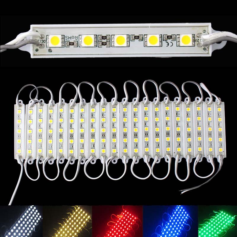 5 smd 5050 led modul lys vandtæt hård strip bar ly Grandado