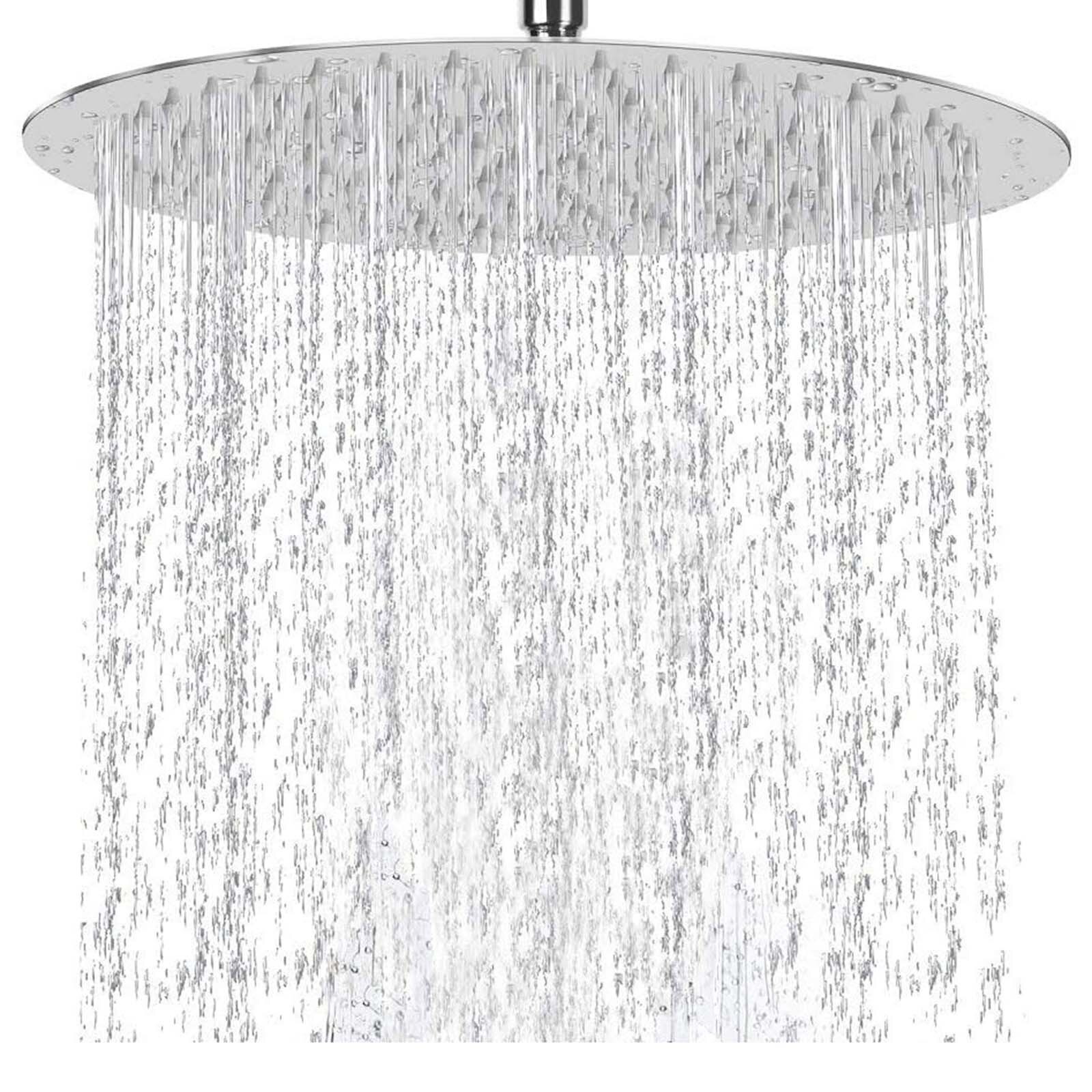 Inch Roestvrij Staal Ultra Dunne Waterval Douche Grandado