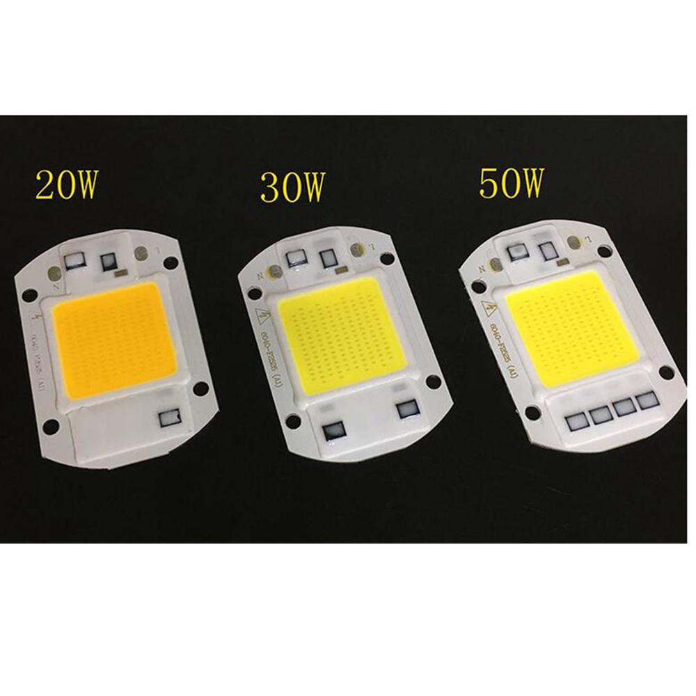 Reflector LED de 220V 20W 30W 50W luz blanca cálida Chip COB