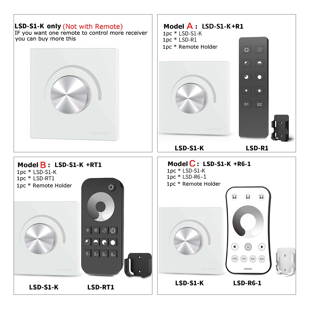 Ac Triac Led Dimmer V V Draadloze Rf Roter Grandado