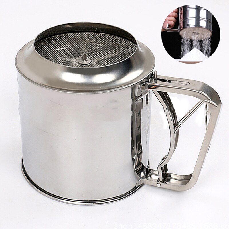 Edelstahl Silber Sieb Tasse Pulver Mehl Backen Wer Grandado