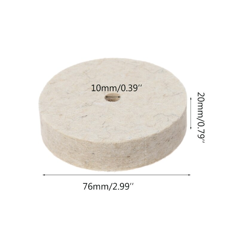 X Mm Wool Felt Polishing Buffing Grinding Wheel Grandado