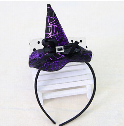 St Halloween Fancy Hoofdband Heks Patroon Hoed Haar Hoepel