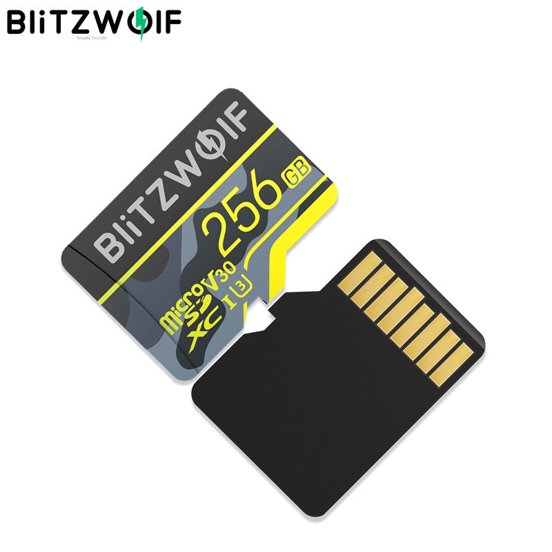 BlitzWolf BW TF3 Speicher Karte Mit Adapter C10 U3 Mikro Sd Karte 64GB